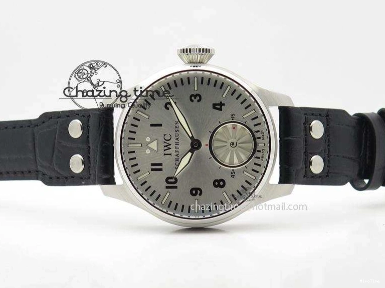 MIROTIME 0115 Big Pilot “Markus Buhler” IW5003 Turbine V6F Best Edition Silver Dial On Leather Strap A Reliable 7315